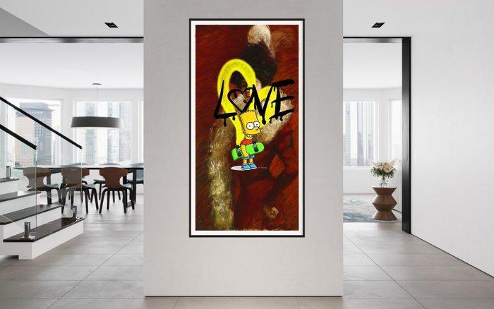 Lacrymal (XX-XXI) - (XL ART) Skateboard Dreams in Yellow, Antiek en Kunst, Kunst | Designobjecten