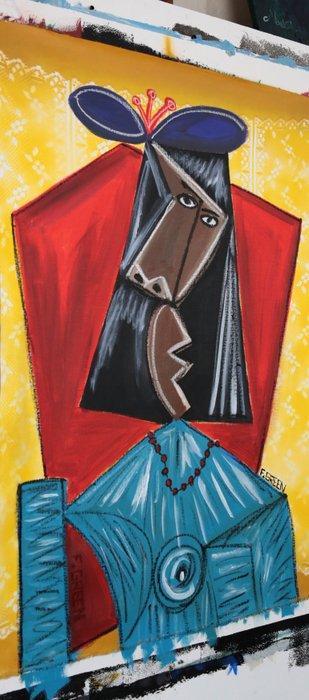 F. Green - Echoes of Picasso N°2, Antiek en Kunst, Kunst | Schilderijen | Modern