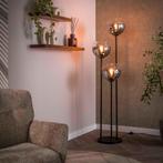 *WOONWINKEL* Zwarte Vloerlamp Met Rookglas, Verzenden, Nieuw