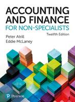 Accounting and Finance for Non-Specialists 9781292334691, Verzenden, Gelezen, Peter Atrill