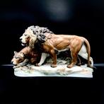 Max Hermann Fritz - Rosenthal - Huge Sculpture Lion and, Antiek en Kunst, Antiek | Glas en Kristal