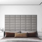 vidaXL Wandpanelen 12 st 0,54 m² 30x15 cm stof lichtgrijs, Verzenden, Nieuw