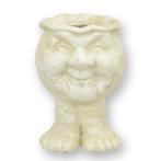 Gietijzeren plantenbak vorm van gezicht met voetjes, Antiek en Kunst, Verzenden