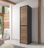 Kast Monaco - Eiken - Grijs - 50 cm - Dicht, Huis en Inrichting, Kasten | Vitrinekasten, Verzenden, Nieuw, 50 tot 100 cm, 25 tot 50 cm