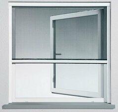 Rolhor raam (max. 160x130cm) Raamhor in wit of donkergrijs, Doe-het-zelf en Verbouw, Deuren en Horren, Nieuw