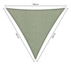 Schaduwdoek driehoek gelijkzijdig 3,6x3,6x3,6 Moonstone gree
