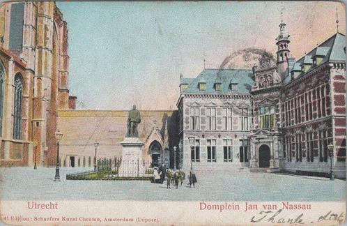 UTRECHT - Domplein Jan van Nassau, Verzamelen, Ansichtkaarten | Nederland, Verzenden