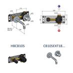 Inbouw Wastafelkraan Hotbath Cobber 18cm Gebogen Uitloop, Doe-het-zelf en Verbouw, Sanitair, Ophalen of Verzenden, Nieuw