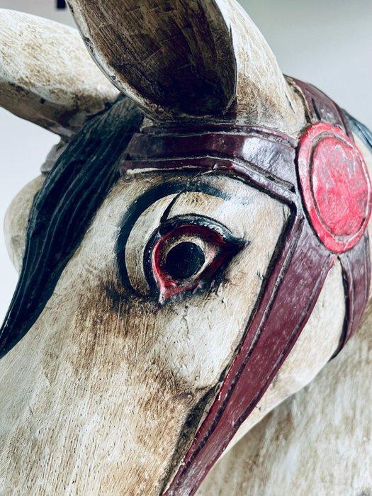 Hobbelpaard - The Sultan – Folk Art hobbelpaard - 1940-1950, Antiek en Kunst, Kunst | Niet-Westerse kunst