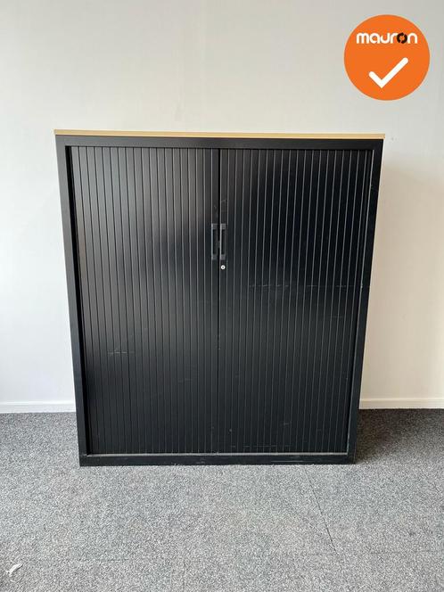 Roldeurkast - Basic - B Keuze - 144x120x45cm - Zwart met zwa, Zakelijke goederen, Kantoor en Winkelinrichting | Kantoormeubilair en Inrichting
