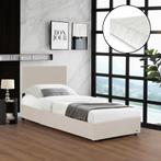 Eenpersoonsbed Juva met matras en opbergruimte 90x200 cm bei, Verzenden, Nieuw