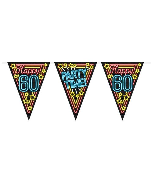 Slingers 60 Jaar Neon 10m, Hobby en Vrije tijd, Feestartikelen, Nieuw, Verzenden