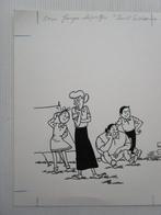 Paul Geerts - Originele tekening - Suske en Wiske jonge, Nieuw