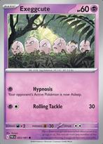 Exeggcute 023/091 reverse holo Paldean Fates, Ophalen of Verzenden, Nieuw, Losse kaart, Foil