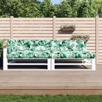 vidaXL Palletkussens 5 st stof bladpatroon, Huis en Inrichting, Woonaccessoires | Kussens, Verzenden, Nieuw