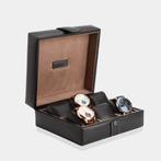 Horlogedoos Zwart leder 6 Horloges Modalo, Sieraden, Tassen en Uiterlijk, Horloges | Heren, Verzenden, Nieuw