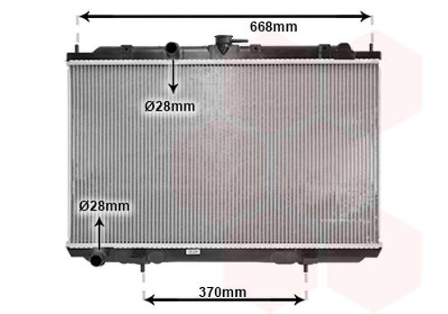RADIATOR VOOR NISSAN ALMERA TINO V10 2000-2006 21410BU000, Auto-onderdelen, Airco en Verwarming, Nieuw, Ophalen of Verzenden