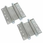 Bommer scharnier dubbelwerkend 125 mm RVS 2 stuks, Ophalen of Verzenden, Nieuw
