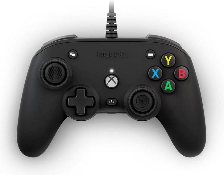 Xbox Series Controller - Zwart - Nacon Pro Compact Xbox, Spelcomputers en Games, Spelcomputers | Xbox Series X en S, Zo goed als nieuw