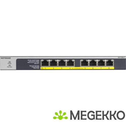 Netgear GS108LP Unmanaged Gigabit PoE, Computers en Software, Netwerk switches, Nieuw, Verzenden