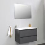 Badkamermeubel BWS Pepper Acryl Wastafel Incl Spiegel Met, Ophalen of Verzenden, Nieuw, Bad