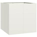 Koudgewalst Staal Bak 80cm Wit | Tweedekansje (plantenbak), Vierkant, Nieuw, Ophalen of Verzenden, Metaal