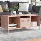 vidaXL Salontafel 101,5x50x43,5 cm koudgewalst staal roze, Huis en Inrichting, Tafels | Salontafels, 100 tot 150 cm, Verzenden