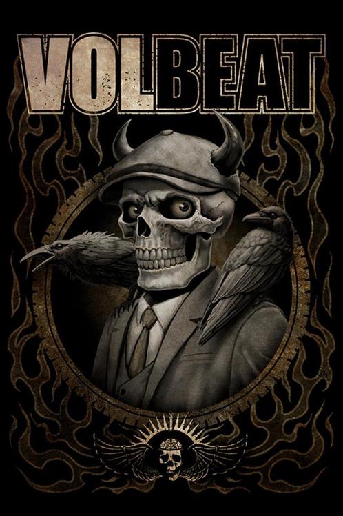Poster Volbeat Skeleton 61x91,5cm, Verzamelen, Posters, Nieuw, A1 t/m A3, Verzenden