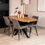 Eetkamertafel Alexander - Deens ovaal - Mangohout - Naturel, Huis en Inrichting, Tafels | Eettafels, Verzenden, Nieuw