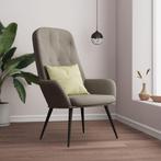 Relaxstoel fluweel lichtgrijs | Retourdeal | 55% Korting, Huis en Inrichting, Stoelen, Ophalen of Verzenden, Nieuw, Grijs, Trendy