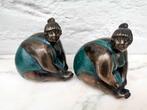 sculptuur, Dames in badpak - 12 cm - Brons, Antiek en Kunst