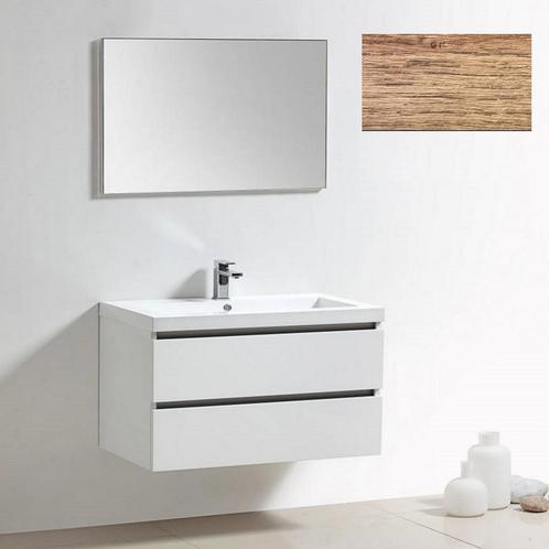 Badkamermeubelset Sanilux Trendline 100x47x50 cm 1 Kraangat, Doe-het-zelf en Verbouw, Sanitair, Bad, Nieuw, Ophalen of Verzenden