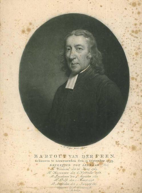 Portrait of Bartout van der Feen, Antiek en Kunst, Kunst | Etsen en Gravures