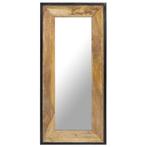 vidaXL Spiegel 110x50 cm massief mangohout, Huis en Inrichting, Woonaccessoires | Spiegels, Verzenden, Nieuw