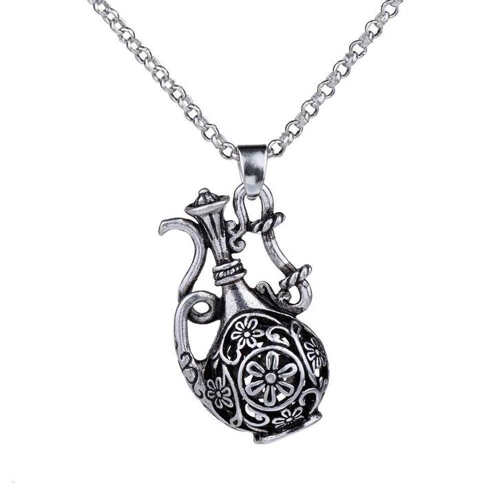 Fako Bijoux - Ketting - Koffiepot - 3D - Zilverkleurig, Sieraden, Tassen en Uiterlijk, Kettingen, Verzenden