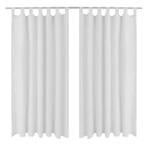 vidaXL Micro-Satijnen Gordijnen met Ringen 140 x 175 cm 2, Huis en Inrichting, Stoffering | Gordijnen en Lamellen, Verzenden, Nieuw