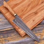 R0023 - ARP - Tafelmes - Olijfhout, staal en messing - Gyuto, Antiek en Kunst