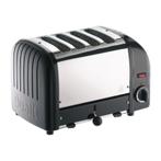 Broodrooster zwart | Cap.4st. | 130 sneden/h | 230V |, Verzenden, Nieuw in verpakking