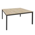 -11% Bureau Tafel 140x140 - Zwart met Sonoma Eiken topblad, Verzenden, Nieuw, Bureau