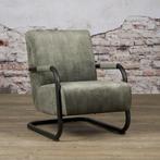 *WOONWINKEL* Tower Living Riva Fauteuil Buisframe Lichtblauw, Huis en Inrichting, Fauteuils, Verzenden, Nieuw, Stof