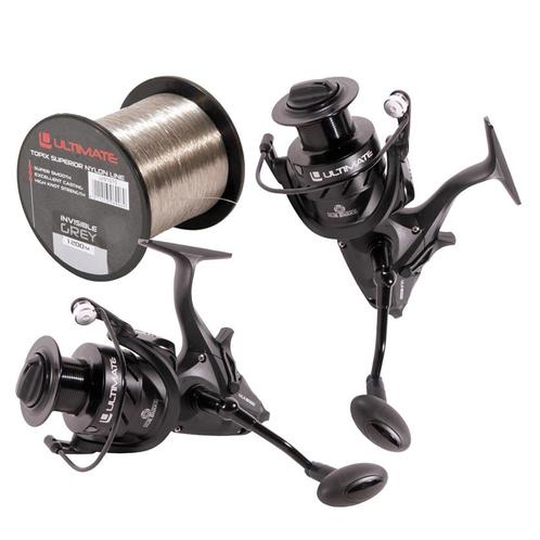 Ultimate ULX Carp 8000 - 2pcs combo with nylon, Watersport en Boten, Hengelsport | Algemeen, Nieuw, Verzenden
