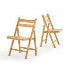 [en.casa] Eetkamerstoel set van 2 Gran 78x44,5x40 cm bamboe, Huis en Inrichting, Stoelen, Verzenden, Nieuw
