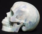 Met de hand uit kristal gesneden menselijke schedel in, Antiek en Kunst, Curiosa en Brocante