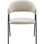 Eetkamerstoel Bedano, gestoffeerd, geweven stof, 150 kg - gr, Huis en Inrichting, Stoelen, Verzenden, Nieuw