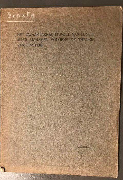 Johannes Droste - Het zwaartekrachtsveld van een of meer, Antiek en Kunst, Antiek | Boeken en Bijbels