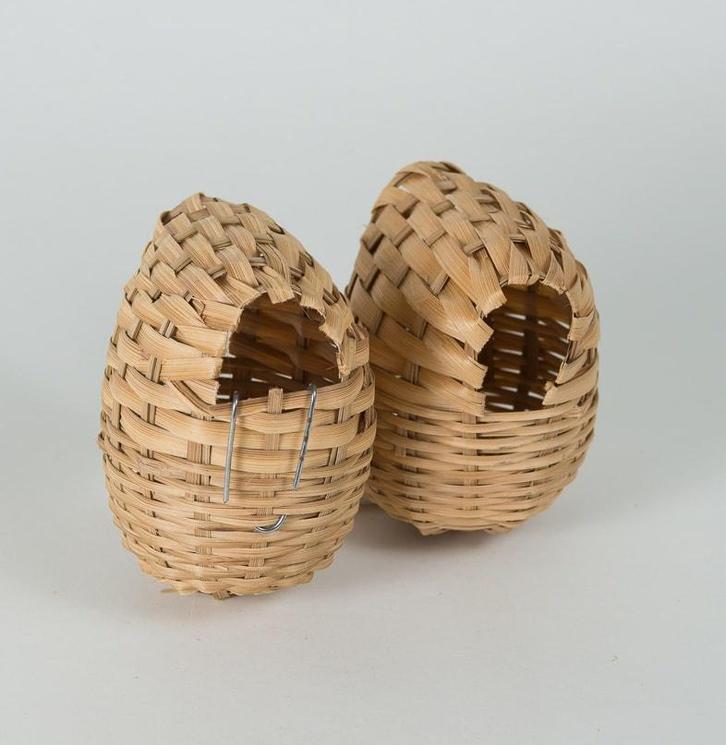 Bamboe vinkennest  | natuurlijk & duurzaam nestje -, Tuin en Terras, Vogelhuisjes en Vogelbaden, Nieuw, Verzenden