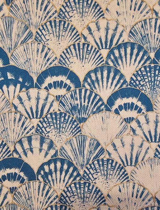 Geen reserve! Stof Onde di Shibori Art Déco -200x280 cm-, Antiek en Kunst, Antiek | Kleden en Textiel