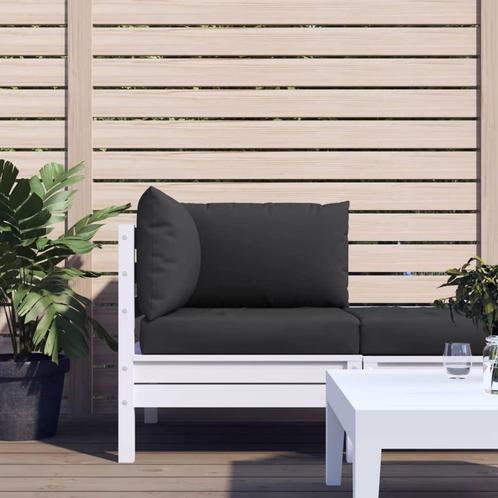 vidaXL Palletkussens 3 st oxford stof zwart, Huis en Inrichting, Woonaccessoires | Kussens, Zwart, Nieuw, Verzenden