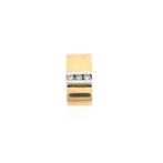 Gouden minimalistische hanger met diamant | 0,10 ct., Sieraden, Tassen en Uiterlijk, Kettinghangers, Goud, Goud, Gebruikt, Verzenden