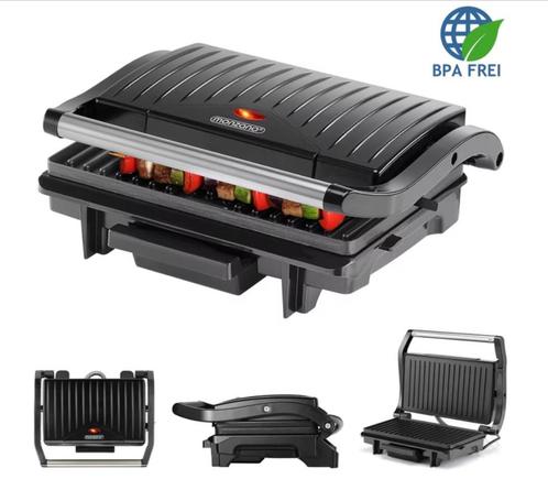 Contactgrill zwart 750W (Kook-Bakplaten), Witgoed en Apparatuur, Overige Witgoed en Apparatuur, Nieuw, Verzenden